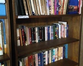Some of the many books; one of many book shelves 