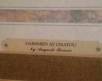"Oarsmen at Chatou" by Auguste Renoir