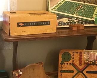 Vintage TRAIN  Set and Football Game