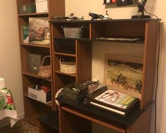 Computer Desk and Bookkcase