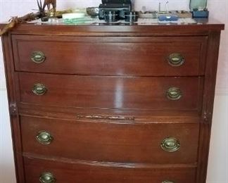 antique desk, antique file cabinet