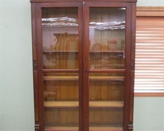 Eastlake Walnut 2 Door/2 Drawer Bookcase