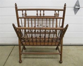 Oak Stick & Ball Magazine Stand