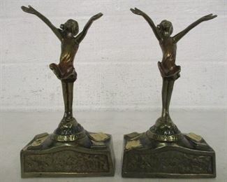 The Good Fairy Pompeian Bronze Book Ends