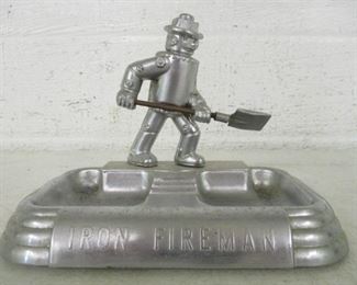 Iron Fireman Figural Ash Tray