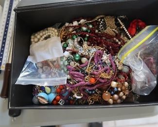 Box of broken jewelry -  good for repairs.