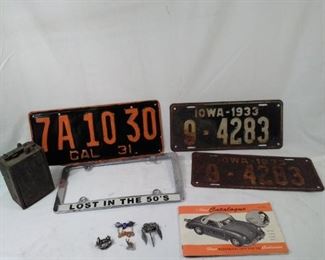 vintage license plates