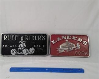Car club plaques plates