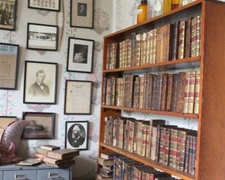 Antique rare book collection of medical books