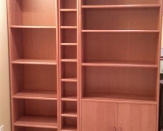 Sturdy Scandinavian style bookcase with lots of storage.