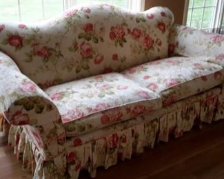 Two pretty floral sofas.