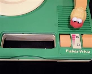 1983 Fisher-Price Sesame Street "Big Bird" portable record player. Works...just needs an updated needle.