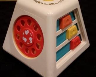 1976 Fisher-Price Turn-and-Learn rotating toy. All parts working.