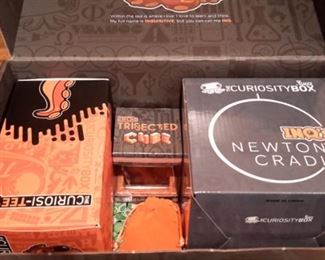 The Curiosity Box from YouTube Channel, VSauce. Full of curious, science based items, it's sure to please any child or grown-up!! Brand new, in box.