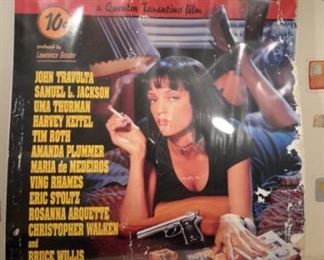 Original motion picture "Pulp Fiction" movie poster, in original plastic wrapping.