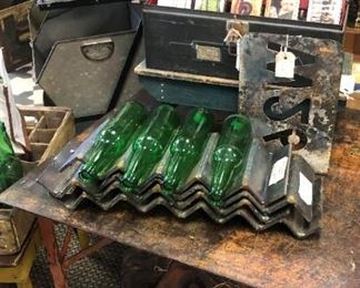 Orange Metal Shop Table, Metal Basket, Iron Wavy, Metal Stencils, Diesel Toolbox, Vintage Green & Orange Wooden Bench, Triple XXX Root Beer Crate, Beer Caddies, Wine Bags, HomArt Wood Gift Tags