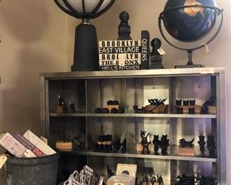 HomArt Cast Iron Animals, Quotable Books, White Globe Light, Sap Bucket, Tallin Globe, Bookends, Mind's Eye Note Tags