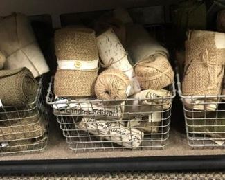 Assorted Burlap Runners/Ribbon