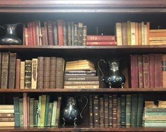 Vintage Books and Silverplate Pitchers