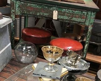 Arte Italica Vetro Gold Gilded Compotes