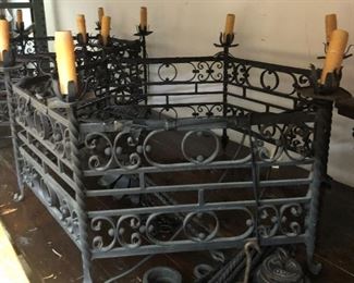 Wrought Iron Octagon Chandeliers