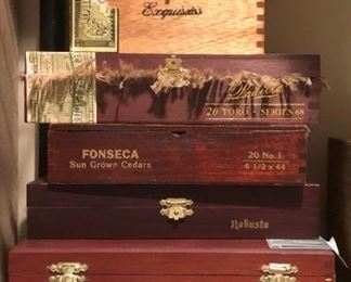 Vintage Wood Cigar Boxes