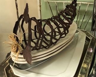Rustic Cornucopia, Platters and Plates