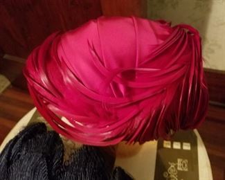 red feather hat