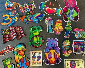 Hundreds of 90s RAVE holographic Stickers 