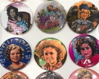 Hundreds of Shirley Temple Buttons 
