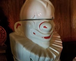 Vintage Clown Cookie Jar