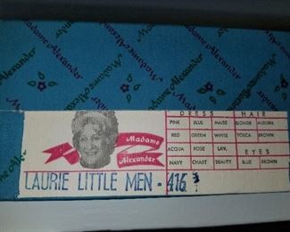 Laurie Little Men Madame Alexander Doll