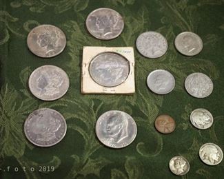 Silver collectible coins