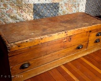Handmade antique trunk