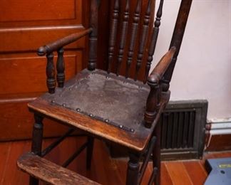 Antique Children Training High Chair