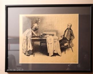 Charles Dana Gibson People of Dickens signed prints