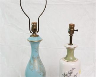 antique glass table lamps