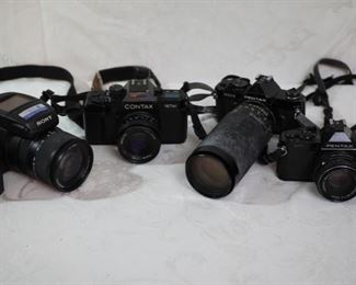 Sony, Pentax, Contax cameras