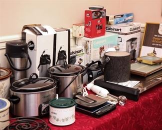 New and open box kitchen items and appliances