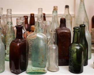 Large Collection of Antique and Vintage Bottles
