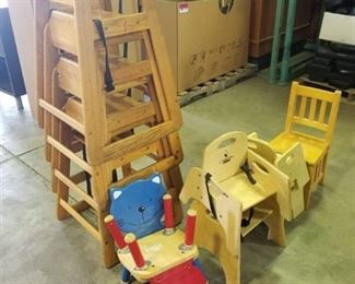 (4) High Chairs & (7) Kids Chairs