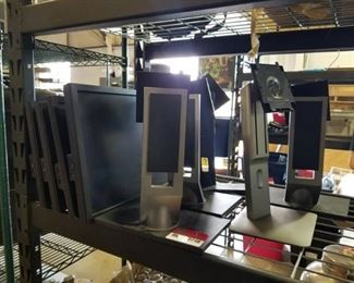 4 Dell Monitors And 5 Monitor Stands