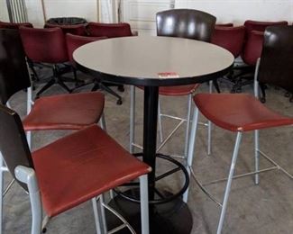 Bar Height Table With Far Matching Bar Chairs