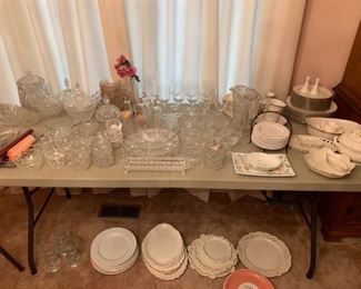 Assortment of Glassware and Dishes