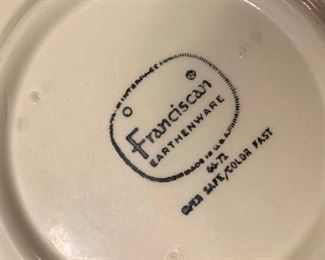 Franciscan Dishes