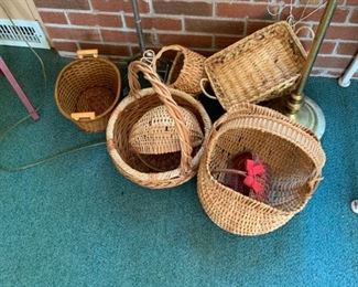 Assortment of Wood Baskets