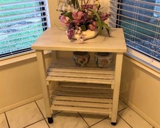matching rolling cart/server