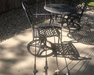 Fishing poles and reels