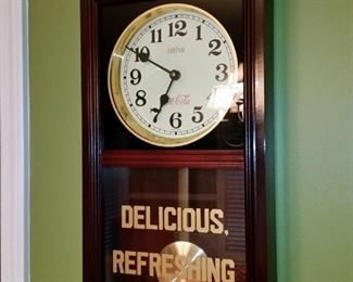 1970s Coca Cola battery powered "regulator" clock