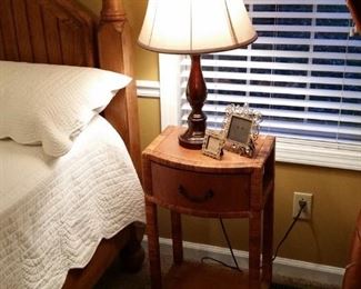The second of two matching nightstands
